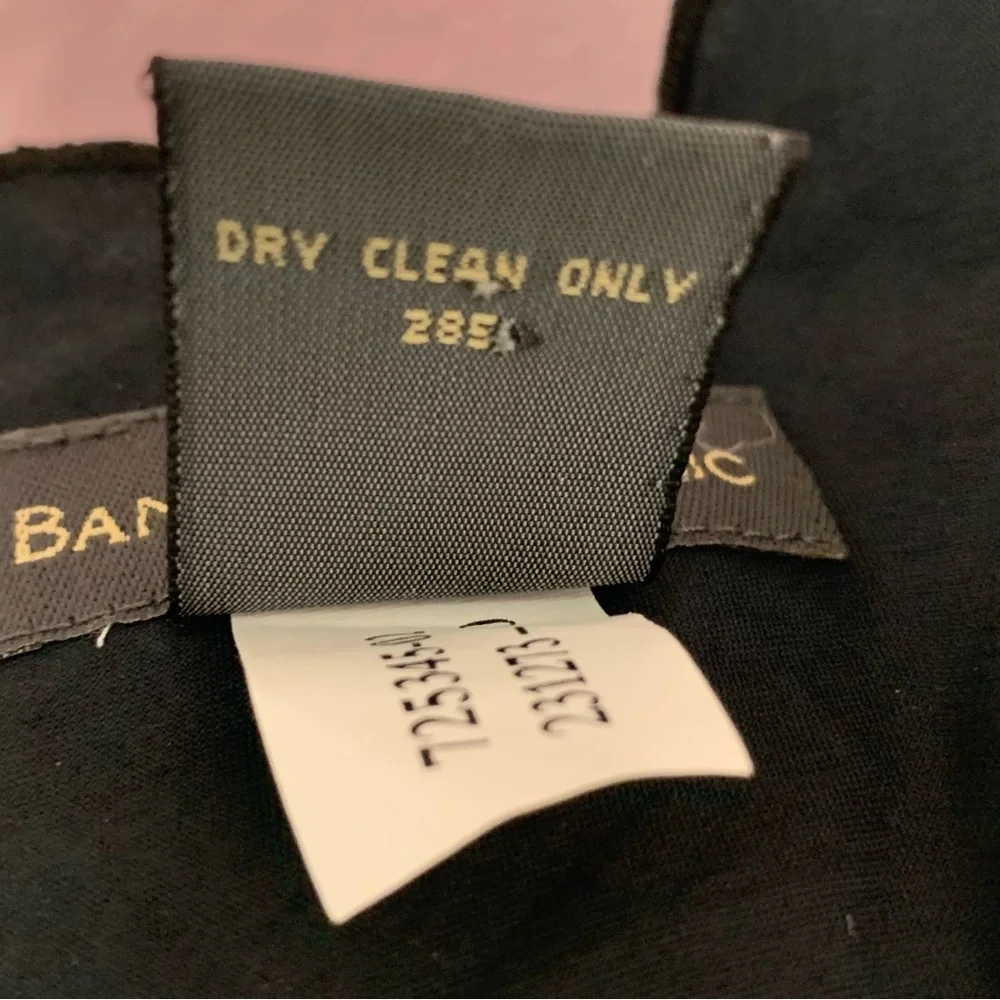 VTG Y2K Banana Republic Black Linen Sleeveless Midi Dress 0 - Picture 3 of 6